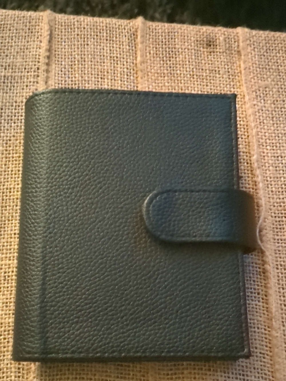 💥A7 Black Compact Faux Leather Planner Wallet